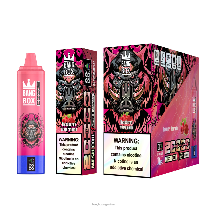 Bang Box Argentina 42VDP53 sandía frambuesa | Bang Box Pantalla inteligente de 20000 inhalaciones
