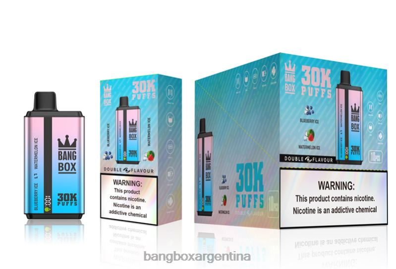 Bang Box Argentina 42VDP69 hielo de arándanos y hielo de sandía | Bang Box 30000 inhalaciones de dos sabores.