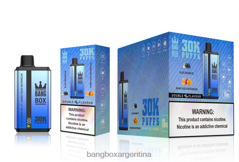 Bang Box Precio 42VDP71 Black Dragon Ice & Mango Melocotón Sandía | Bang Box 30000 inhalaciones de dos sabores.