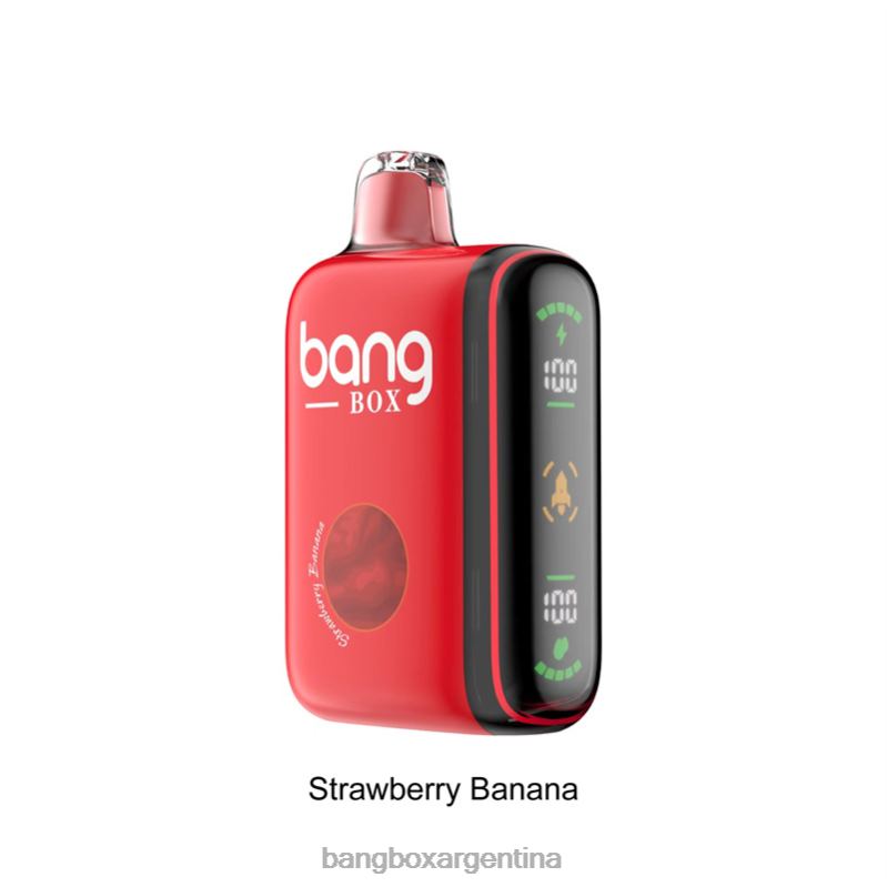 Bang Box Argentina 42VDP25 plátano fresa | Bang Box Pantalla de potencia inteligente de 9000-18000 inhalaciones