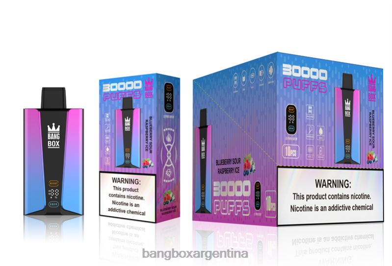 Bang Box Argentina 42VDP81 arándano frambuesa agria hielo | Bang Box Pantalla inteligente de 30000 inhalaciones
