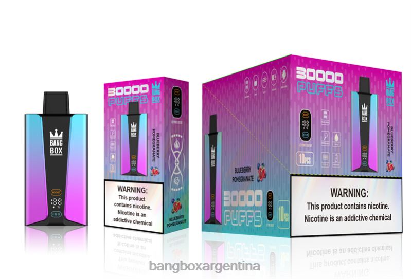 Bang Box Puffs 42VDP80 pomgerante de arándanos | Bang Box Pantalla inteligente de 30000 inhalaciones