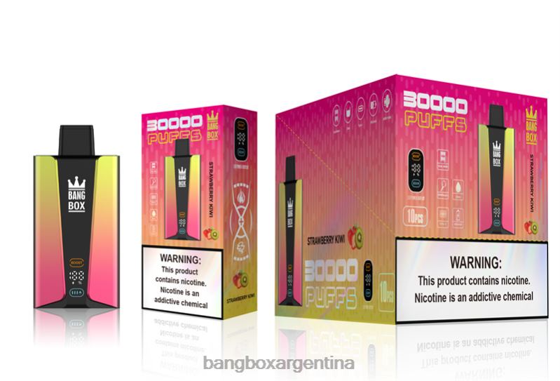 Bang Box Vape 42VDP74 kiwi fresa | Bang Box Pantalla inteligente de 30000 inhalaciones