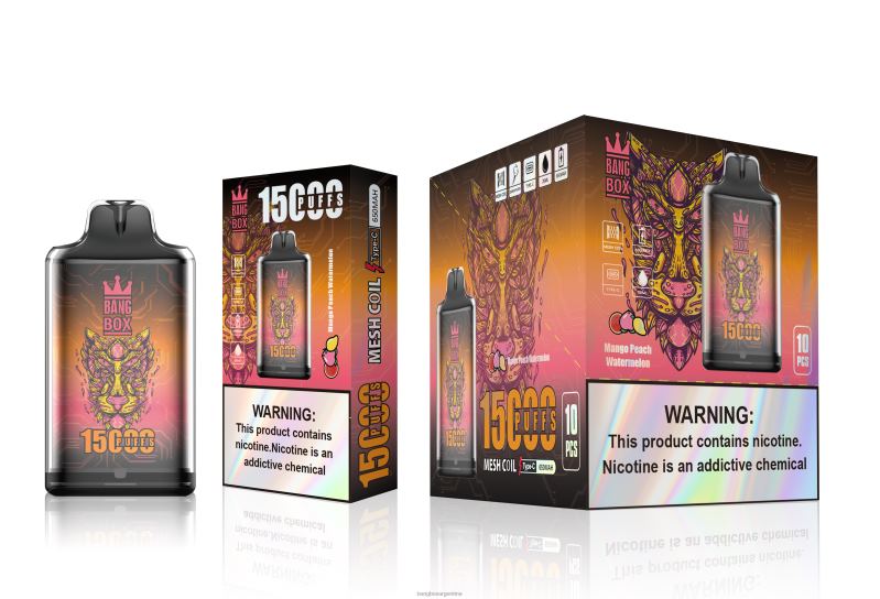 Bang Box Precio 42VDP107 sandia mango durazno | Bang Box s1-15000 bocanadas