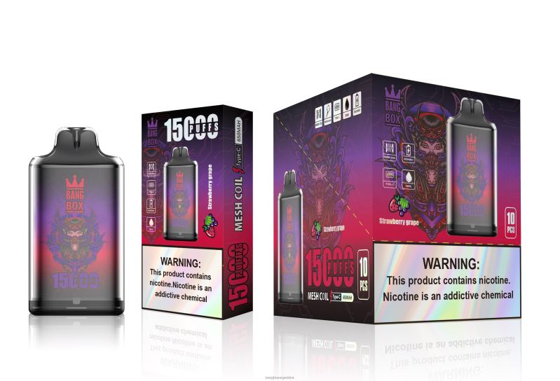 Bang Box Precio 42VDP111 uva fresa | Bang Box s1-15000 bocanadas
