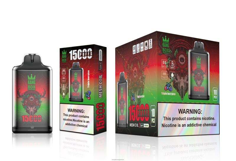 Bang Box Puffs 42VDP104 hielo de triple baya | Bang Box s1-15000 bocanadas
