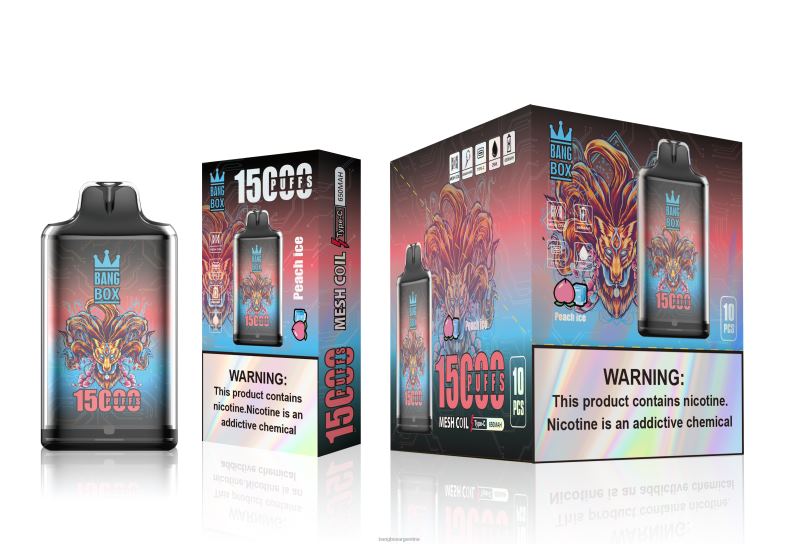 Bang Box Vape 42VDP102 hielo de durazno | Bang Box s1-15000 bocanadas
