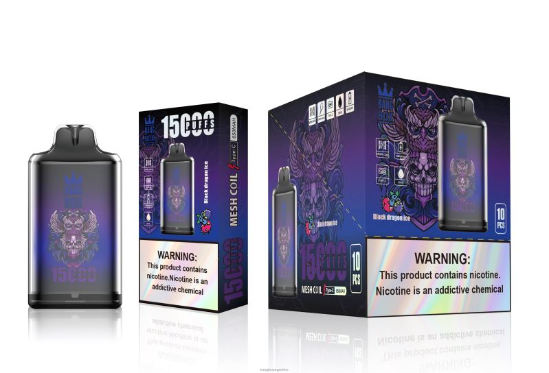 Bang Box Vape 42VDP110 hielo del dragón negro | Bang Box s1-15000 bocanadas