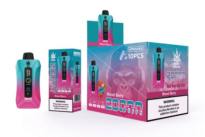 Bang Box Argentina 42VDP5 bayas mixtas | Bang Beach vape elegante de la pantalla de 20000 soplos