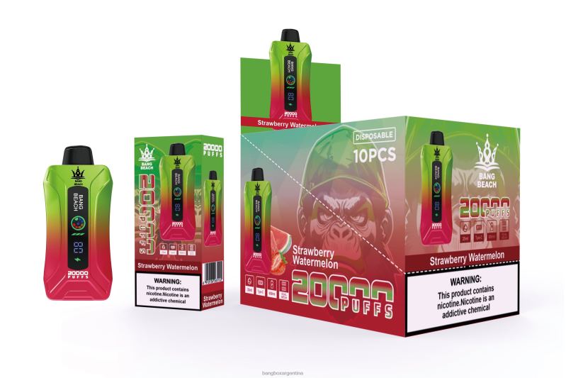 Bang Box Precio 42VDP3 sandia fresa | Bang Beach vape elegante de la pantalla de 20000 soplos
