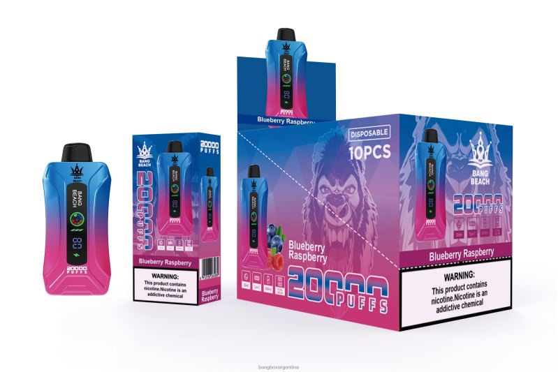 Bang Box Puffs 42VDP12 frambuesa arándano | Bang Beach vape elegante de la pantalla de 20000 soplos
