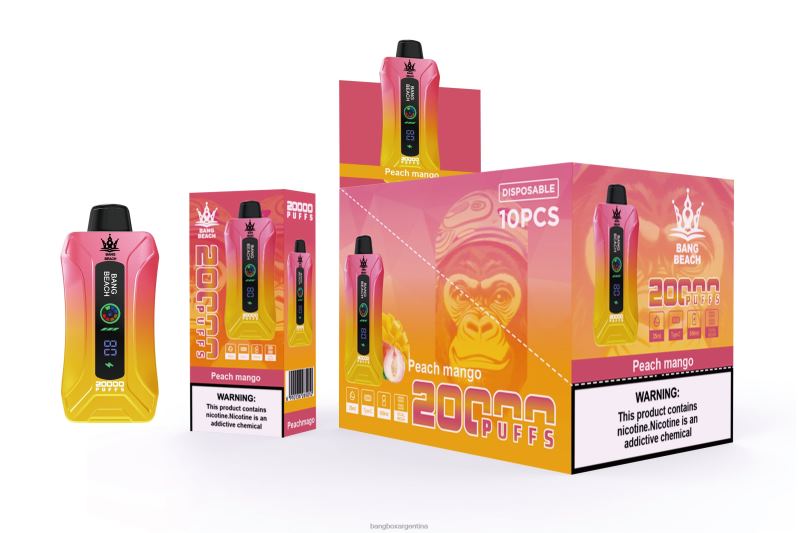 Bang Box Vape 42VDP2 mango durazno | Bang Beach vape elegante de la pantalla de 20000 soplos