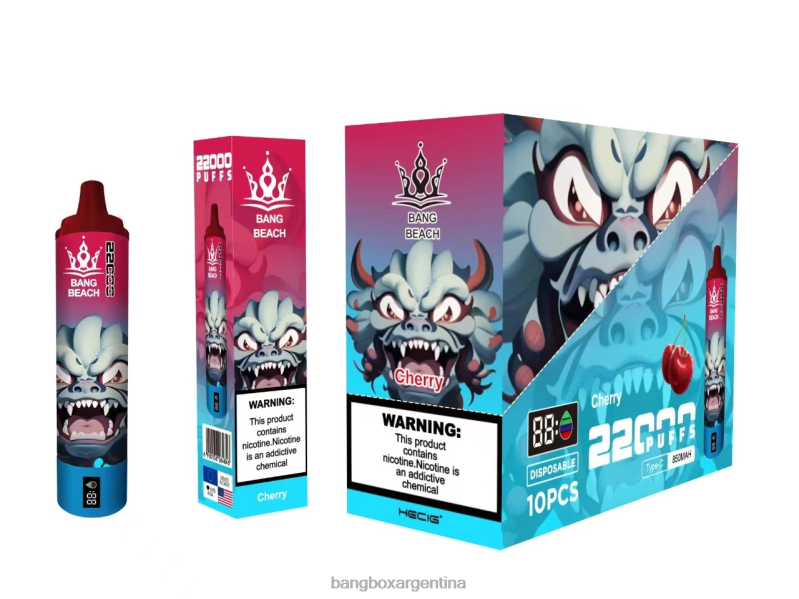 Bang Box Argentina 42VDP17 cereza | Bang Beach Pantalla inteligente de 22000 inhalaciones.