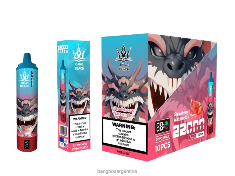 Bang Box Precio 42VDP23 sandia fresa | Bang Beach Pantalla inteligente de 22000 inhalaciones.